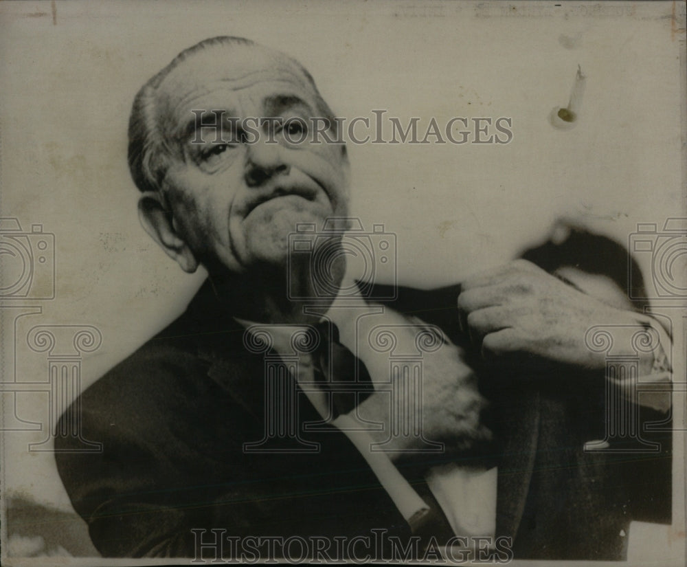 1968 Press Photo President Johnson - RRW57537 - Historic Images