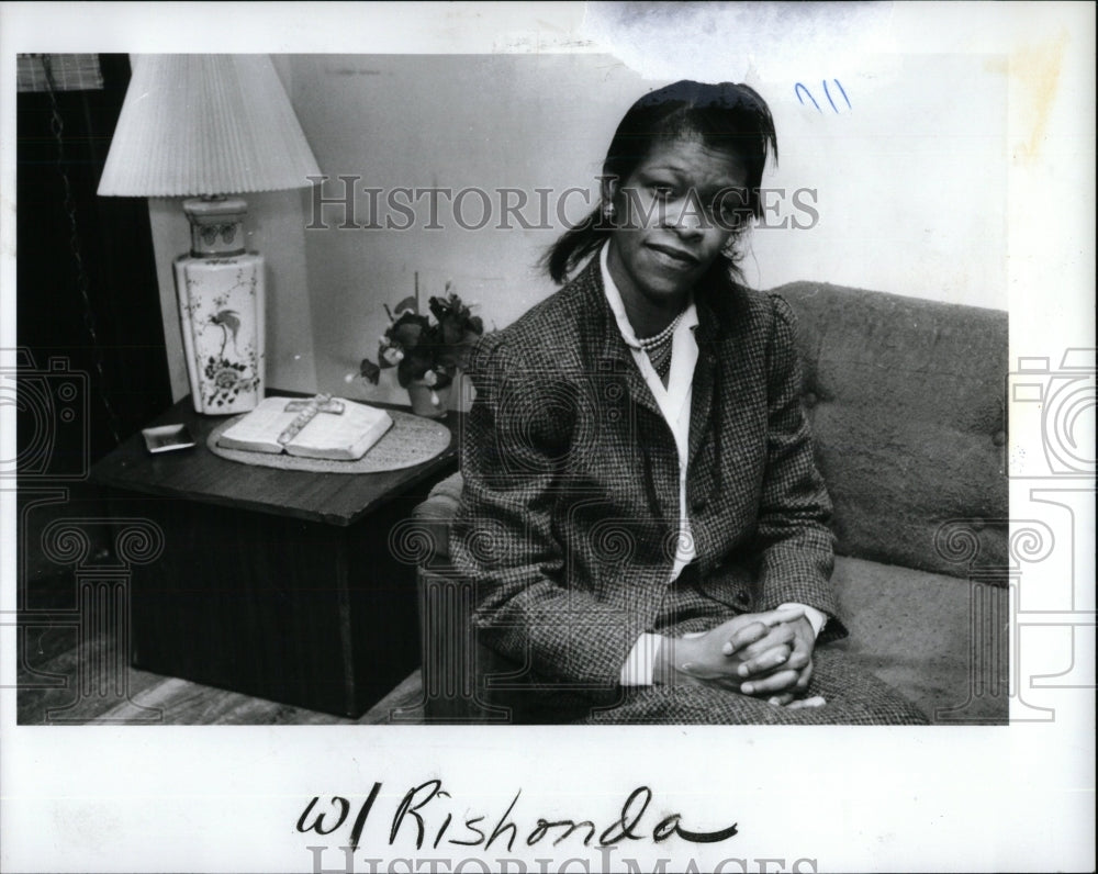 1988 Press Photo Michelle Jones Mother Child Cruelty - RRW57827 - Historic Images