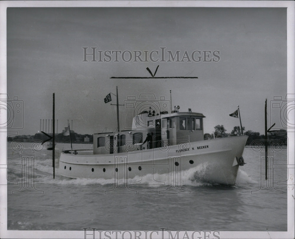 1959 Press Photo Capt Becker Ship Florence - RRW57873 - Historic Images
