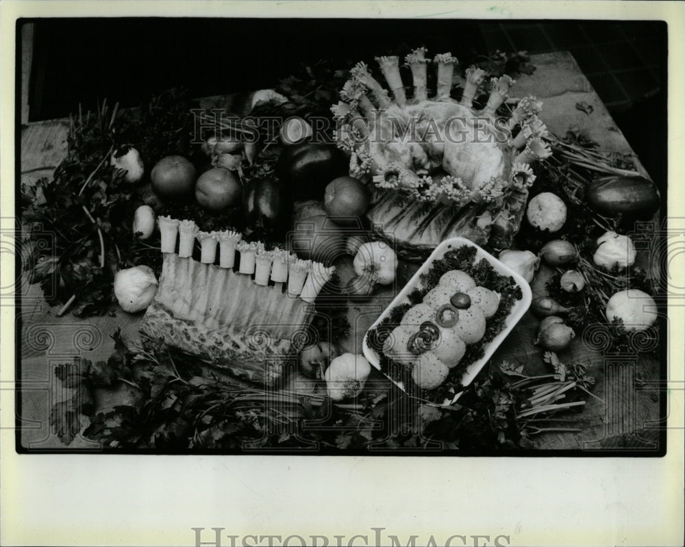 1984 Press Photo Delicious Italiano Lamb Food Dishes - RRW58281 - Historic Images