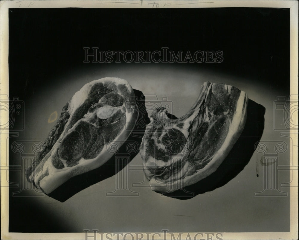 1958 Press Photo Lamb Shoulder Chops - RRW58283 - Historic Images