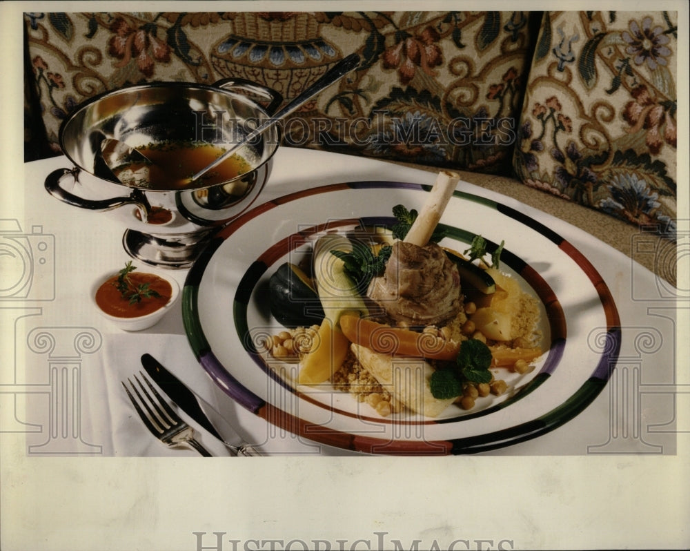 1993 Press Photo Mediterranean Lamb Popular Cuisines - RRW58285 - Historic Images