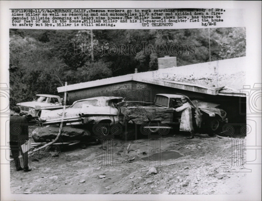 1964 Press Photo Landslides California - RRW58395 - Historic Images