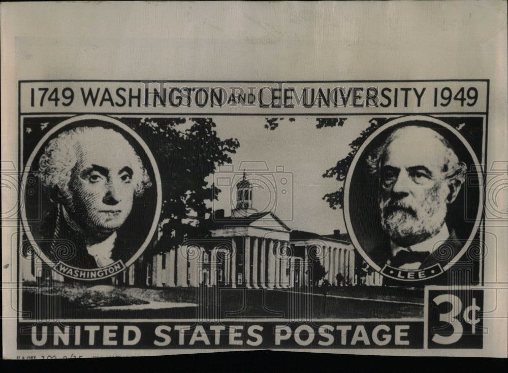 1949 Press Photo Washington Lexington Lee Stamp Poatage - RRW58599 - Historic Images