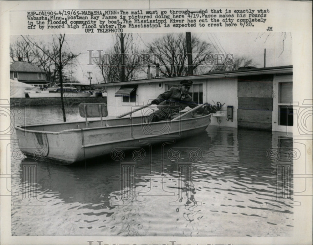 1965 Press Photo Wabasha Mississippi River Ray Passe - RRW58949 - Historic Images