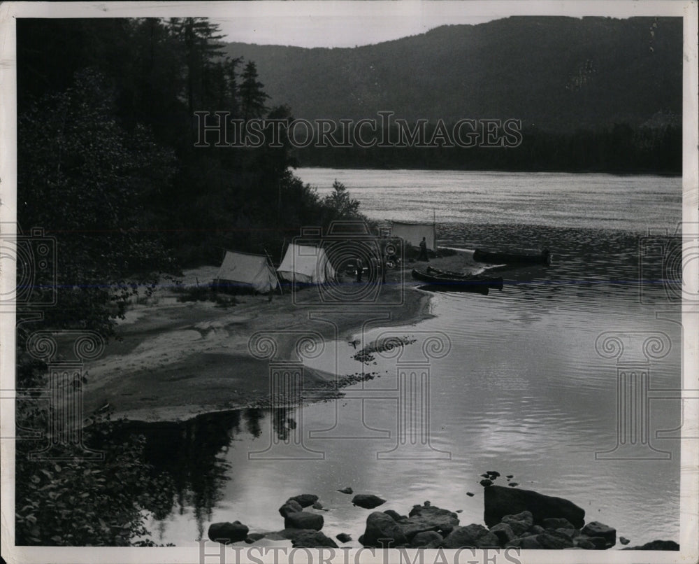 1955 Press Photo Laurentian Mountains Pavements gray - RRW59319 - Historic Images