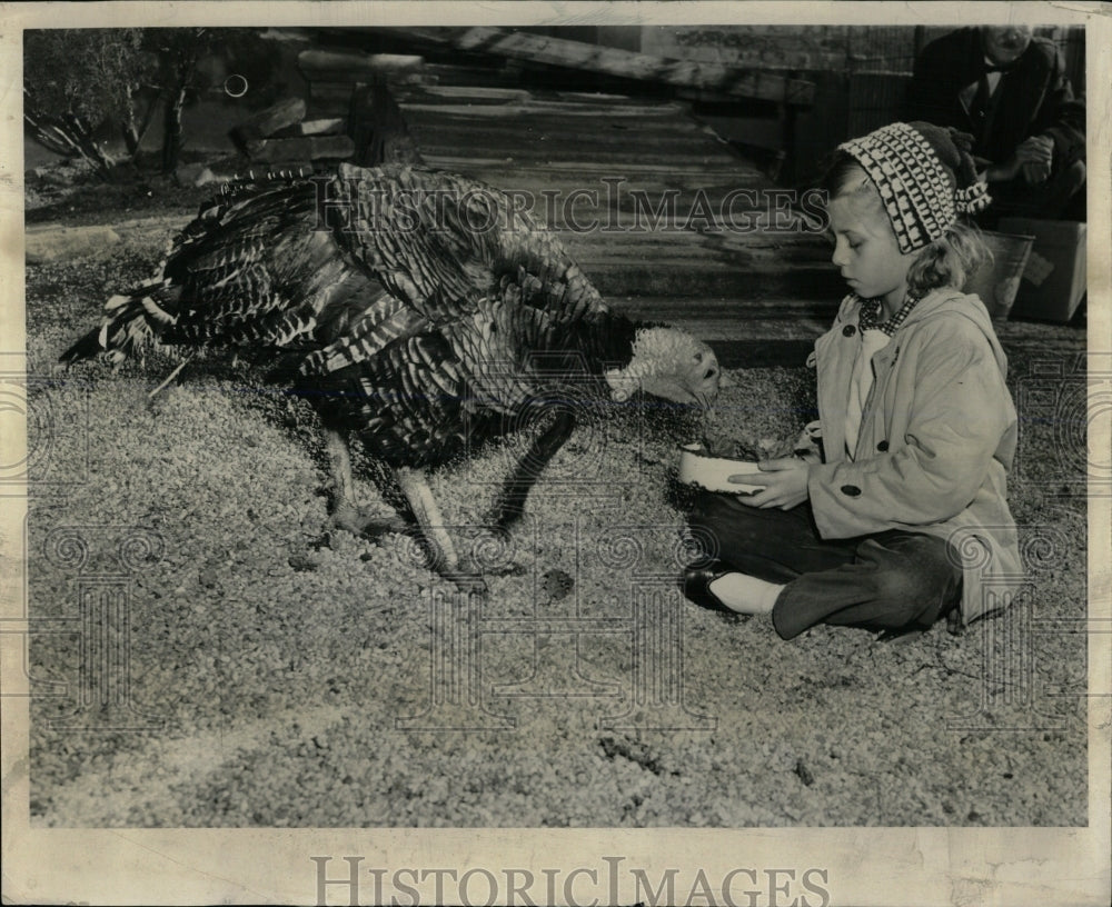 1957 Press Photo Lucky Turkey - RRW59661 - Historic Images