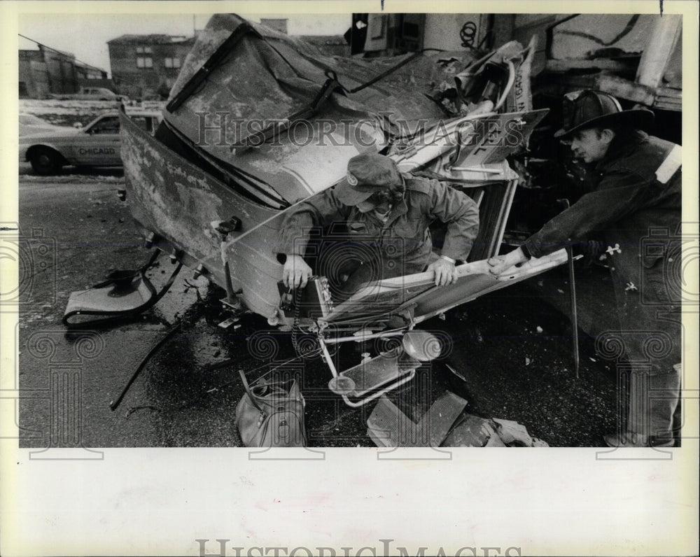 1981 Press Photo John Meyerhoffer accidentDan Ryan Expy - RRW59893 - Historic Images