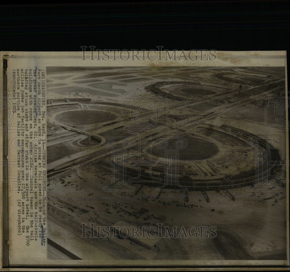 1973 Press Photo OpenDallas Fort Worth Airport Guard - RRW60397 - Historic Images