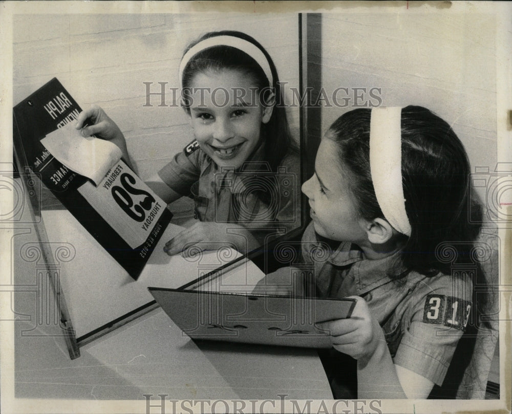 1968 Press Photo Debbie Cooper leap year birthday event - RRW60585 - Historic Images