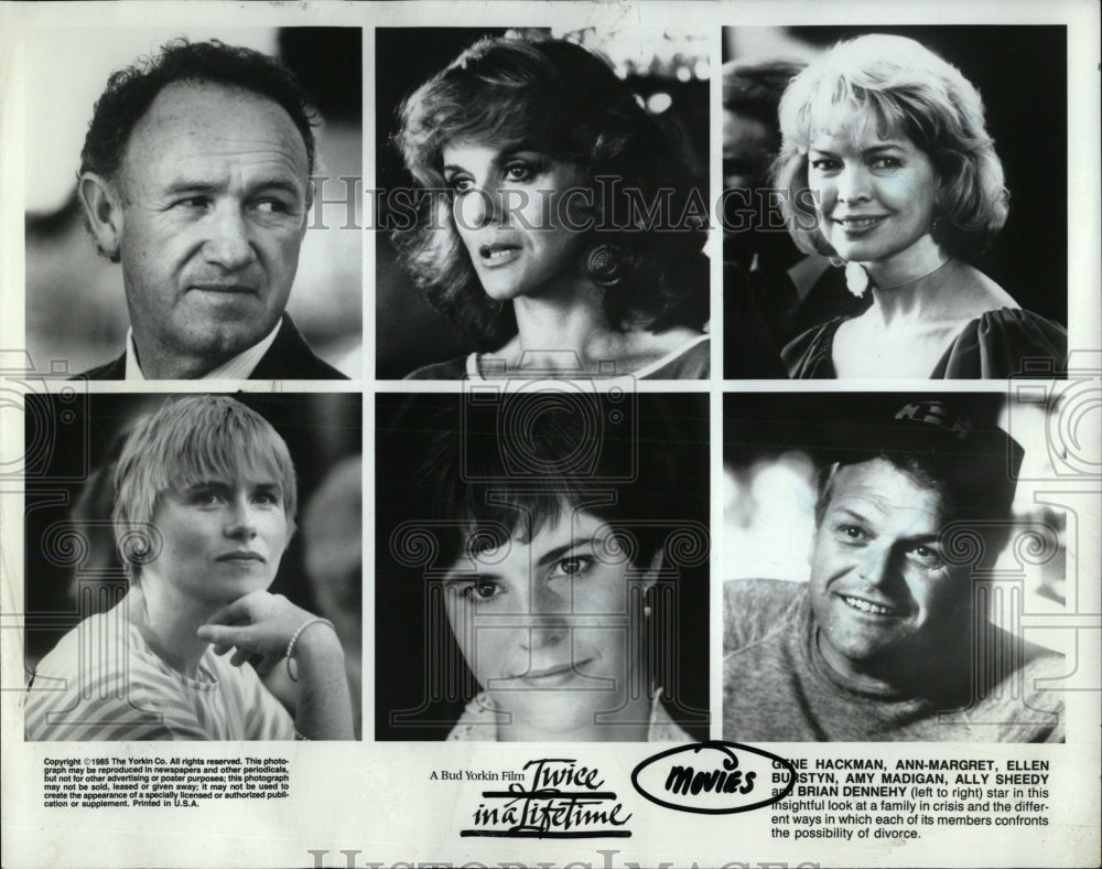 1985 Press Photo Gene Hackman Ann-Margret Ellen Burst - RRW60715 - Historic Images