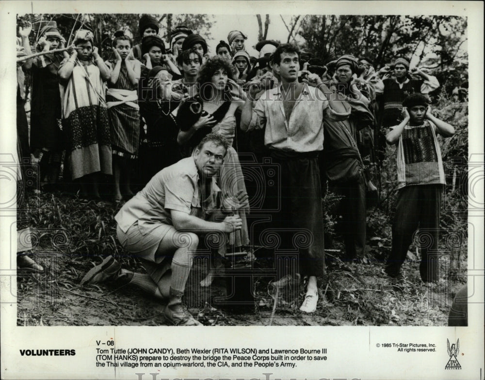 1985 Press Photo John Candy Rita Wilson Tom Hanks Beth - RRW60785 - Historic Images