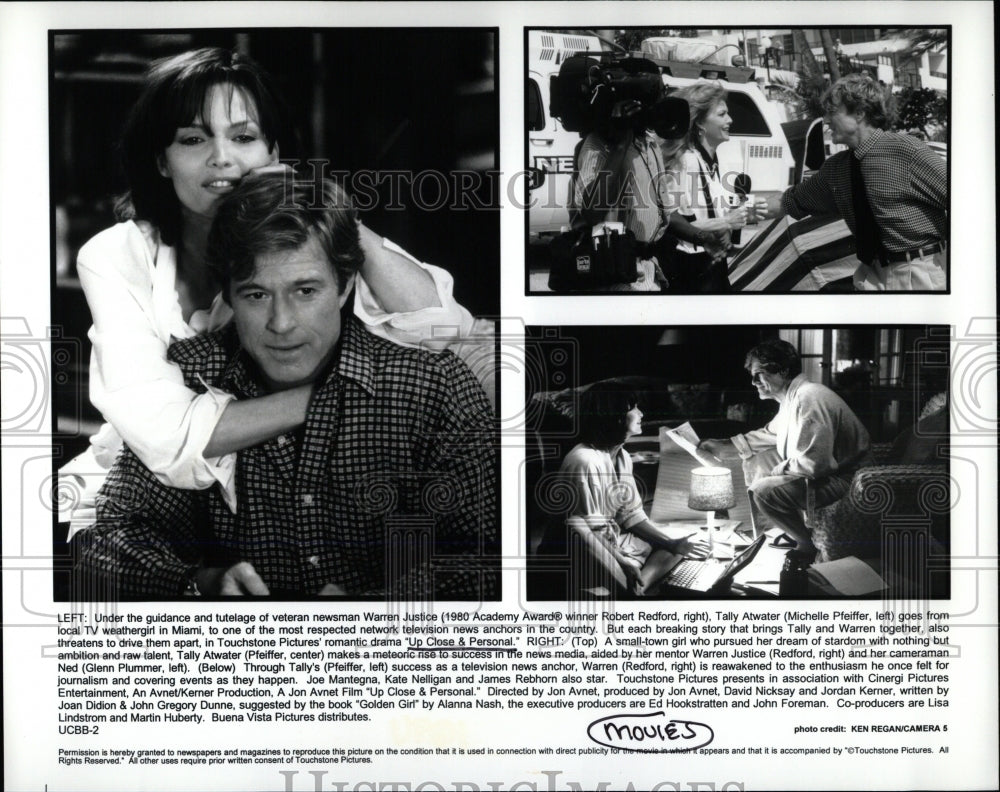 Press Photo Robert Redford Michelle Pfeiffer Up Close - RRW60825 - Historic Images