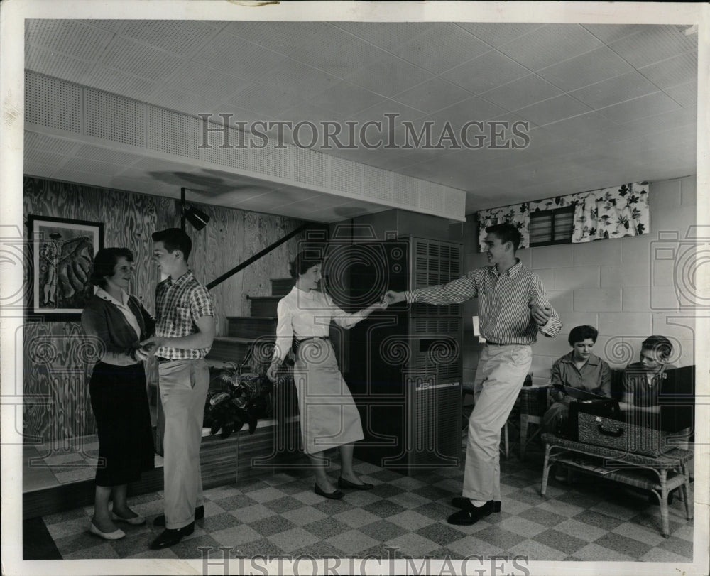 1959 Press Photo BASEMENT BELOW GROUND FLOOR - RRW60963 - Historic Images