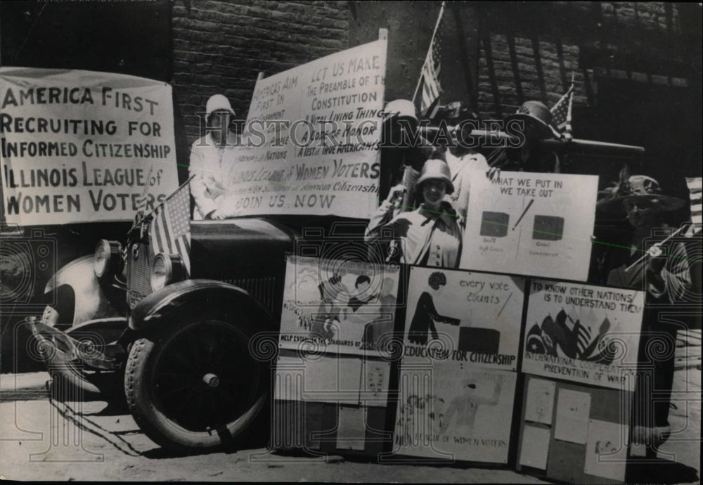 Press Photo Informed Citizenship Illinois League Women - RRW61079 - Historic Images