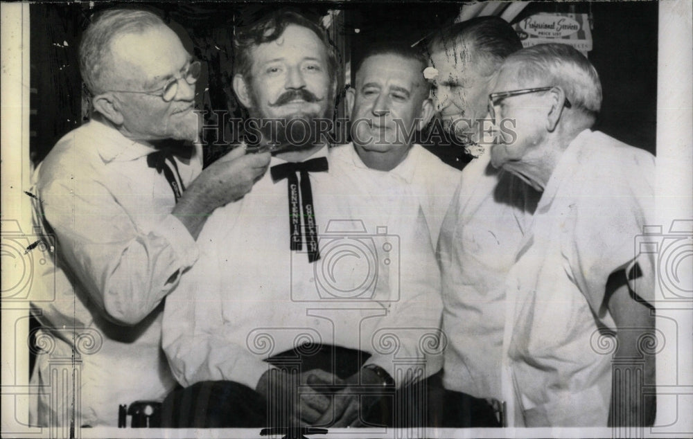 1960 Press Photo Centennial Beard Contest Champaign Ill - RRW61245 - Historic Images