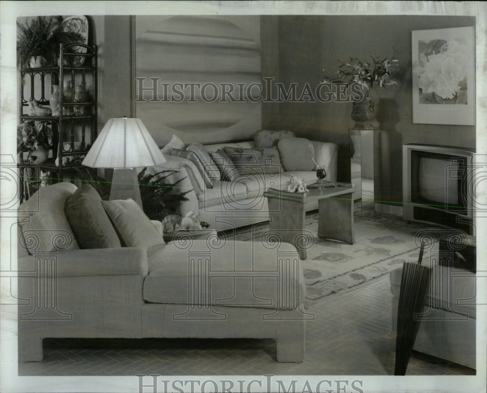 1984 Press Photo The modern chaise lounge TV - RRW61257 - Historic Images