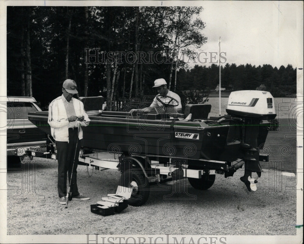 1972 Press Photo Evinrude Norseman 40 Bass Boat - RRW61275 - Historic Images