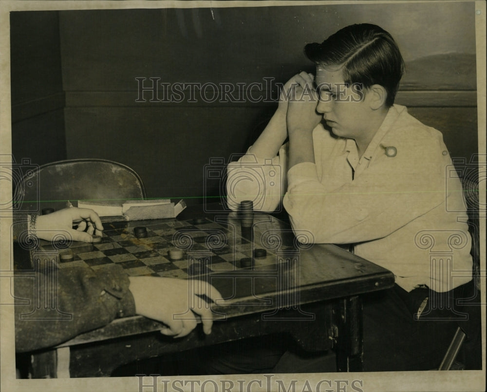 1957 Press Photo District Competition Checkers Chicago - RRW61363 - Historic Images