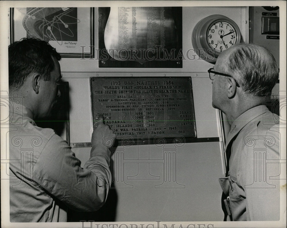 1955 Press Photo Admiral Robert B Carney Chief Naval - RRW61445 - Historic Images