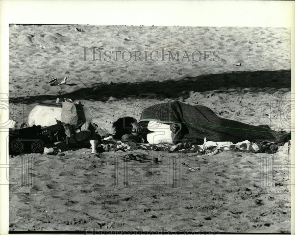 1979 Press Photo Labor Day Chicago Beaches North Ave - RRW61683 - Historic Images