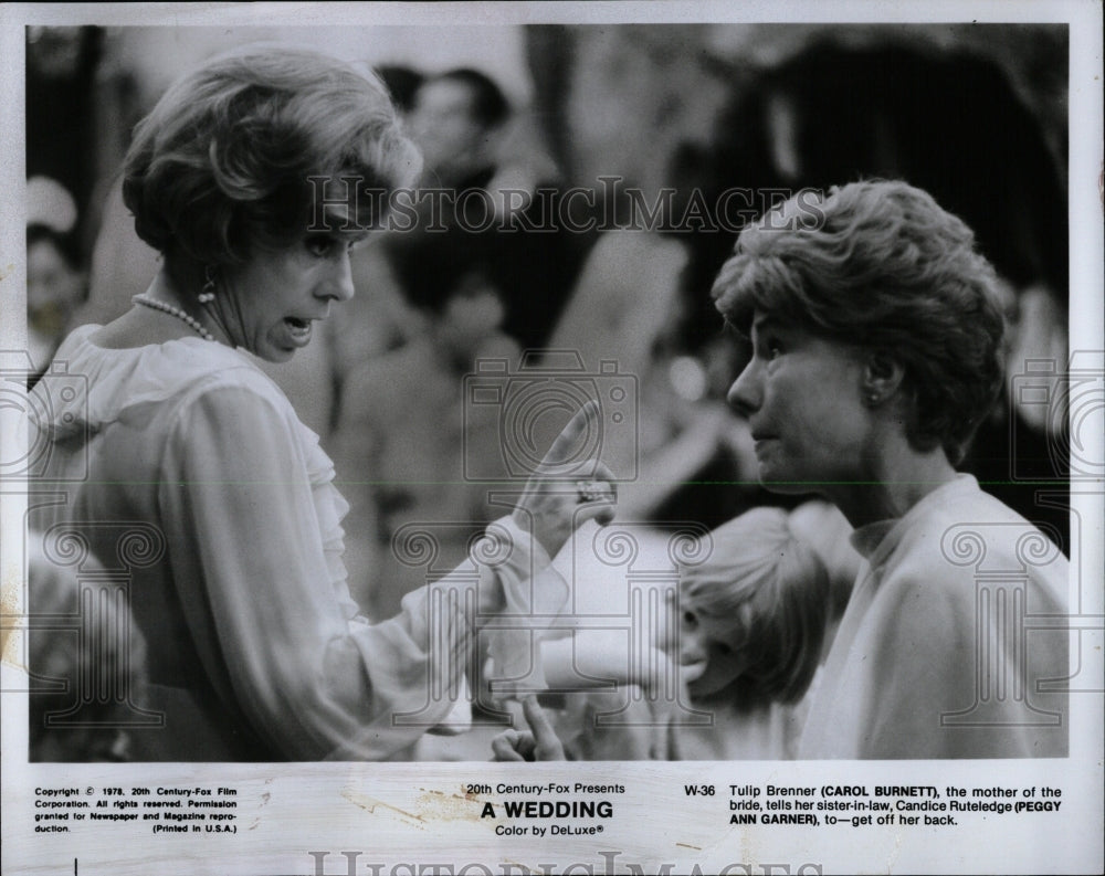 1978 Press Photo A Wedding Film Actresses Burnett - RRW61995 - Historic Images