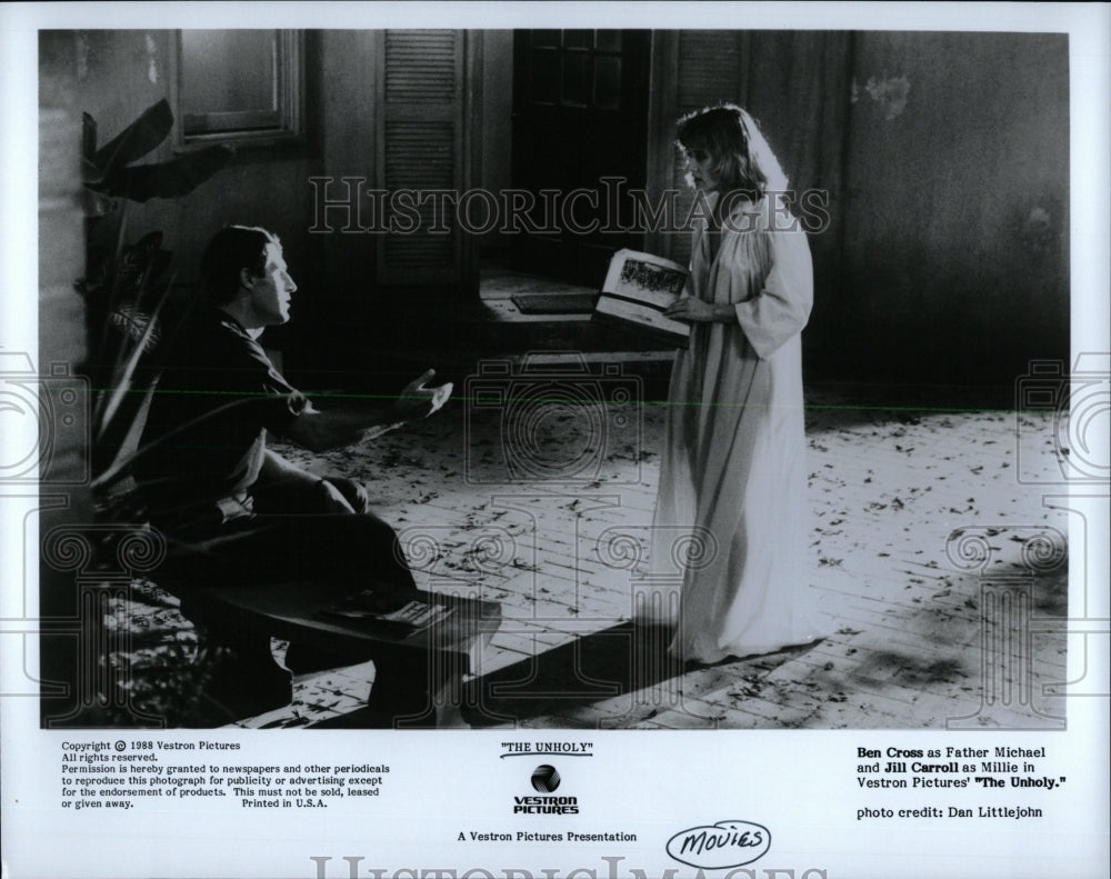 1988 Press Photo Movie The Unholy Ben Cross Carroll - RRW62025 - Historic Images