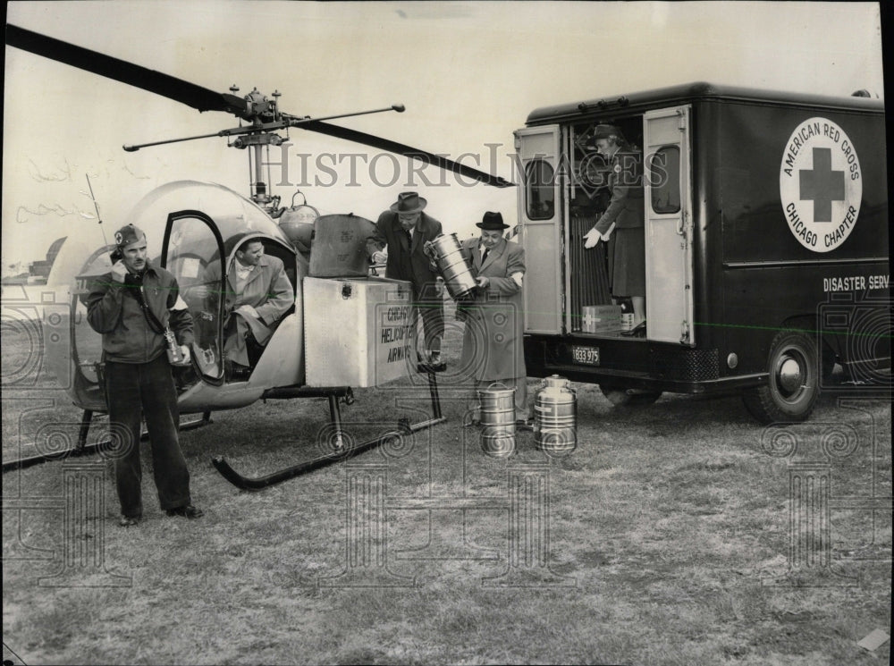 1957 Press Photo Red Cross Mertz Welfare Jack Community - RRW62105 - Historic Images