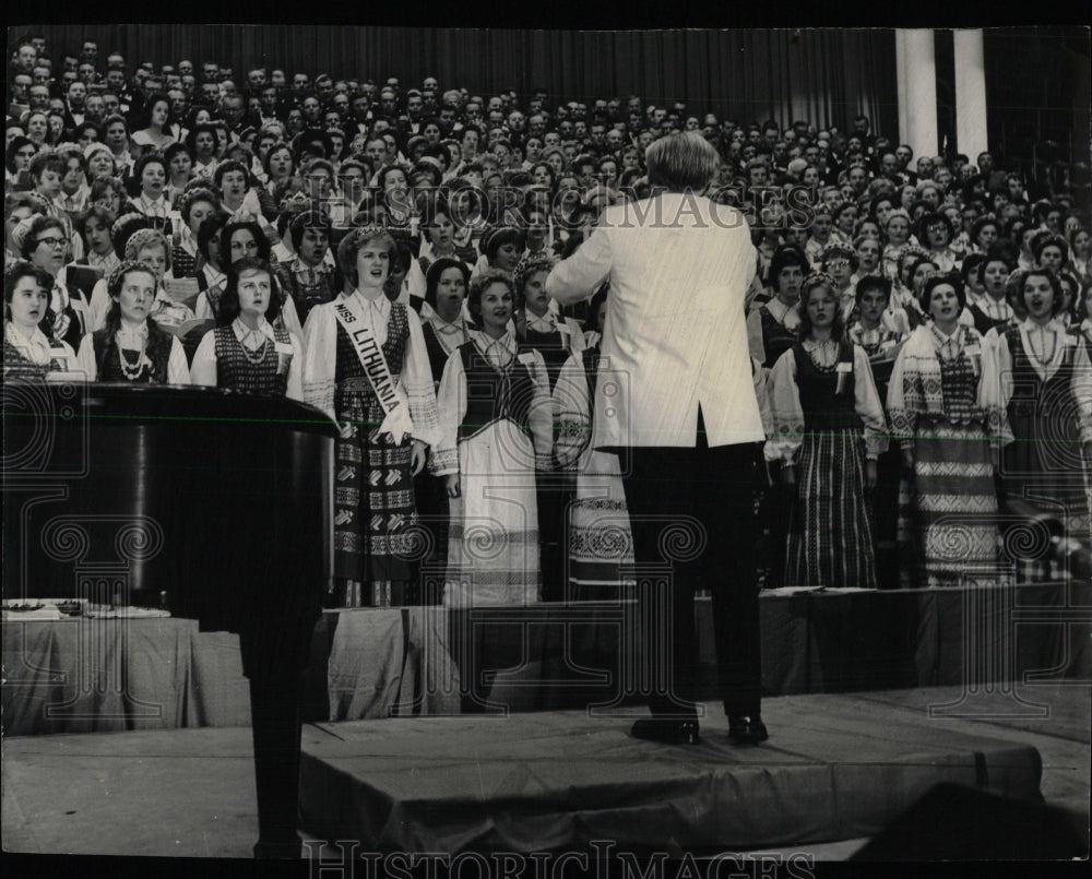 1961 Press Photo Lithuanian Song Festival - RRW62141 - Historic Images