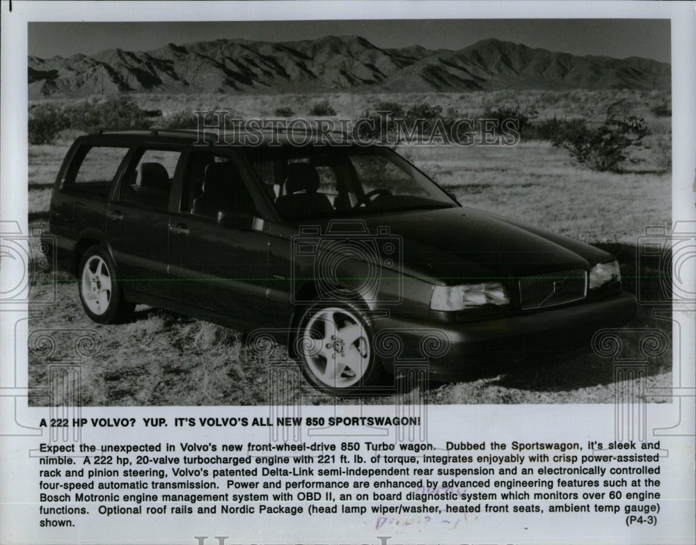 1994 Press Photo Volvo 850 Turbo Wagon Automobile - RRW62195 - Historic Images