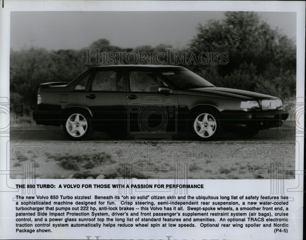 1994 Press Photo 1995 Volvo 850 Turbo - RRW62223 - Historic Images