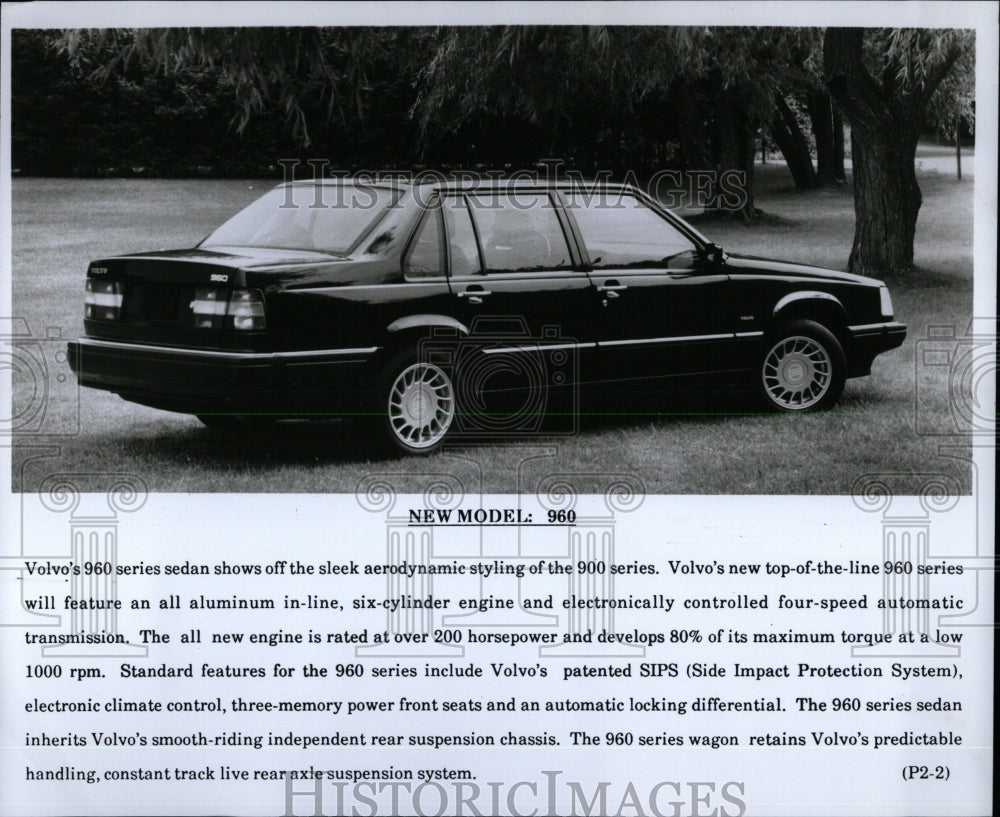 Press Photo Volvo 960 Sedan - RRW62257 - Historic Images