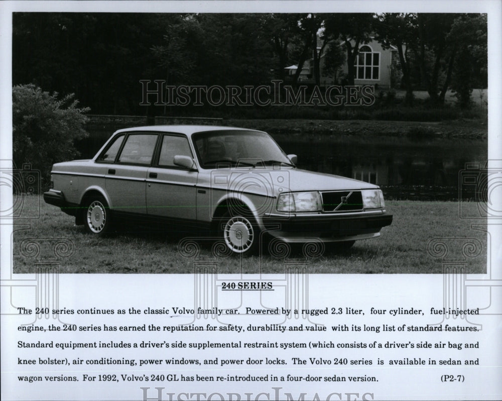 1991 Press Photo 1992 Volvo 240 Sedan - RRW62261 - Historic Images