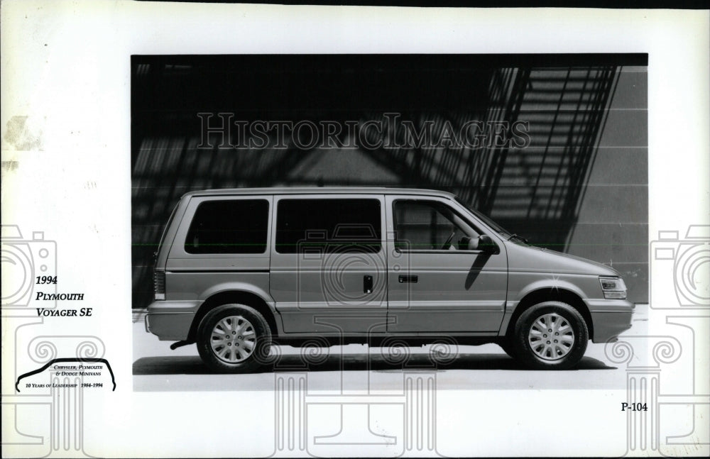 1994 Press Photo Plymouth Voyager SE - RRW62305 - Historic Images