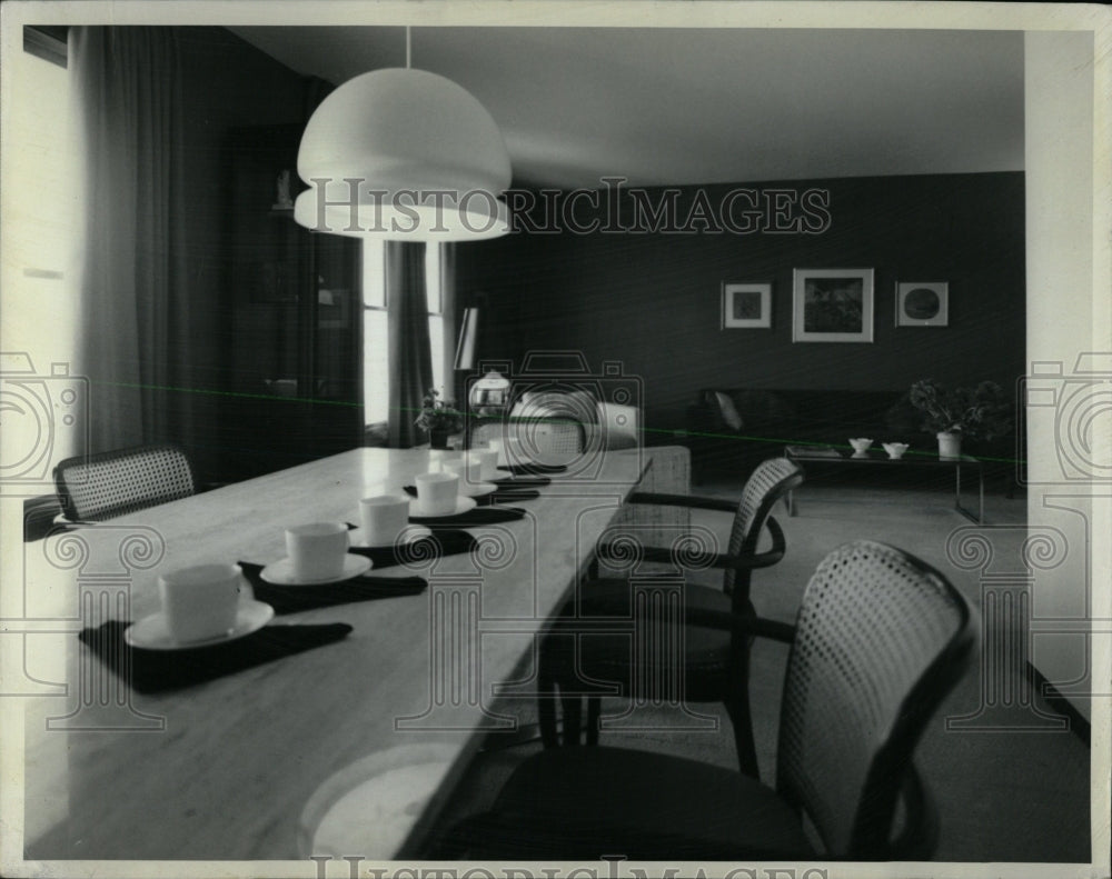 1969 Press Photo Living Room Dining Area - RRW62335 - Historic Images