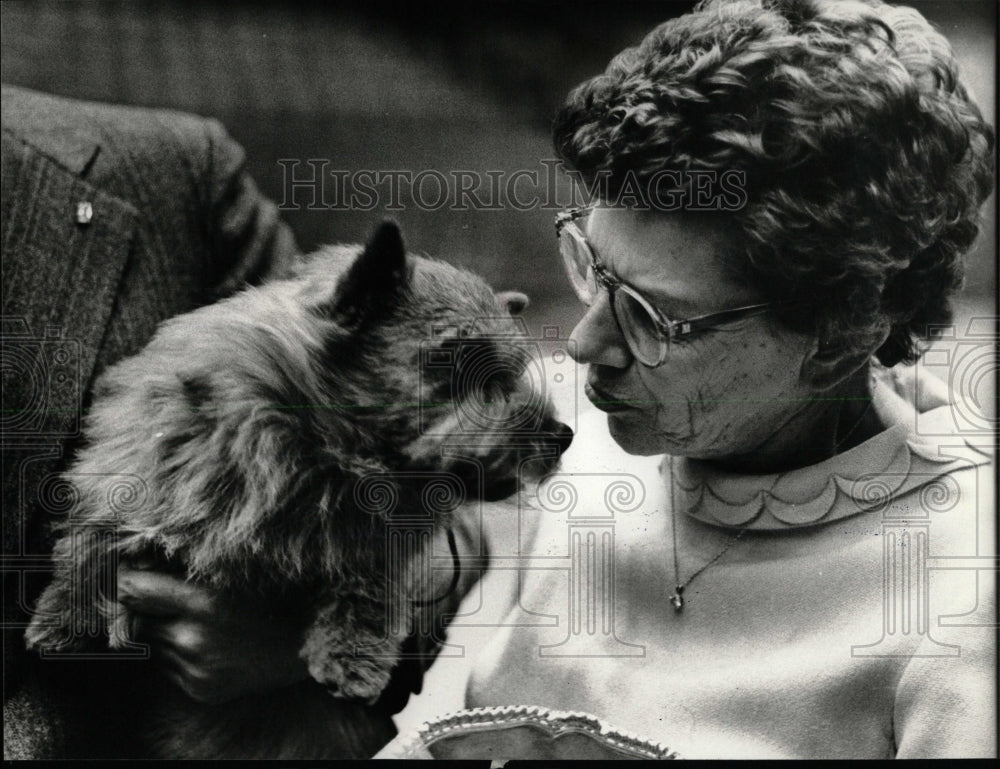 1980 Press Photo Cooper Lord Brady Terrier Dog Show eye - RRW62447 - Historic Images