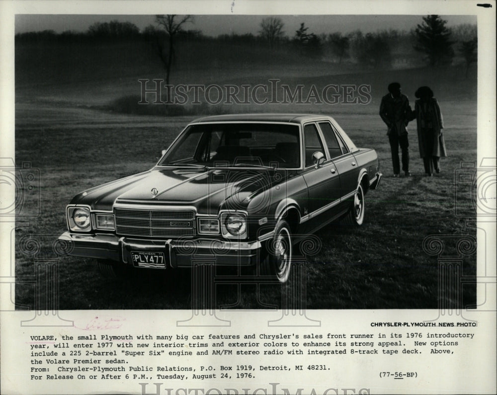 1976 Press Photo Volare Plymouth Chrysler front runner - RRW62589 - Historic Images