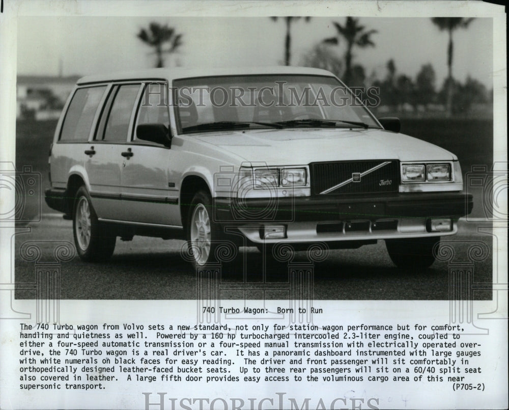 1985 Press Photo 740 Volvo Turbo Wagon - RRW62599 - Historic Images