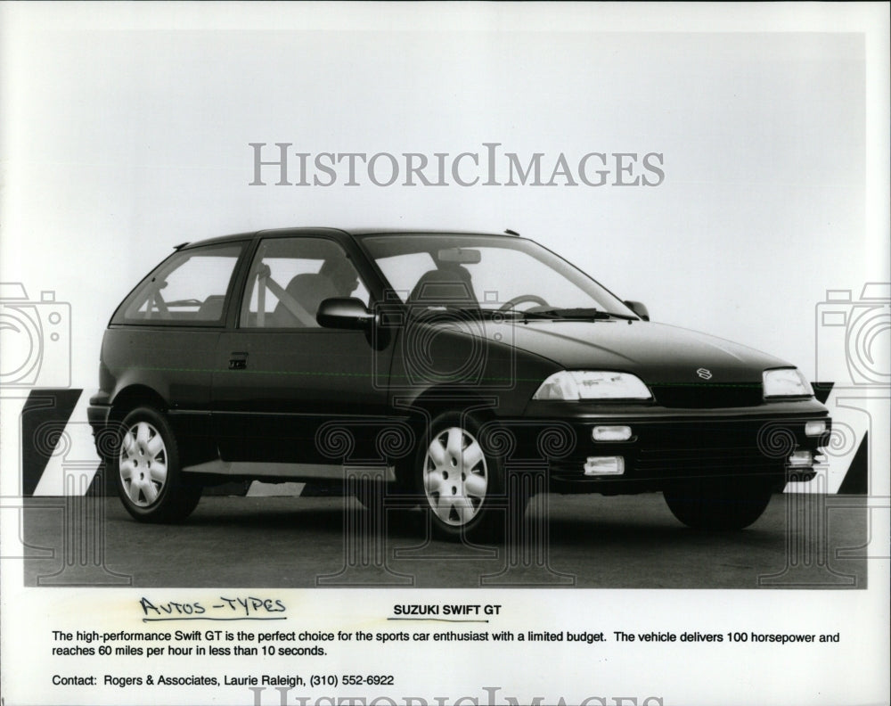 Press Photo Suzuki Swift GT - RRW62641 - Historic Images