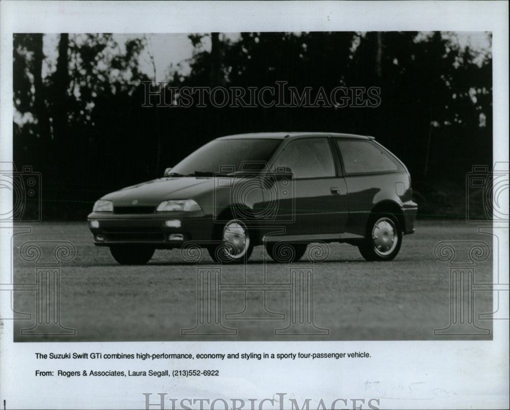 1988 Press Photo Suzuki Swift GTi four-passenger sporty - RRW62649 - Historic Images