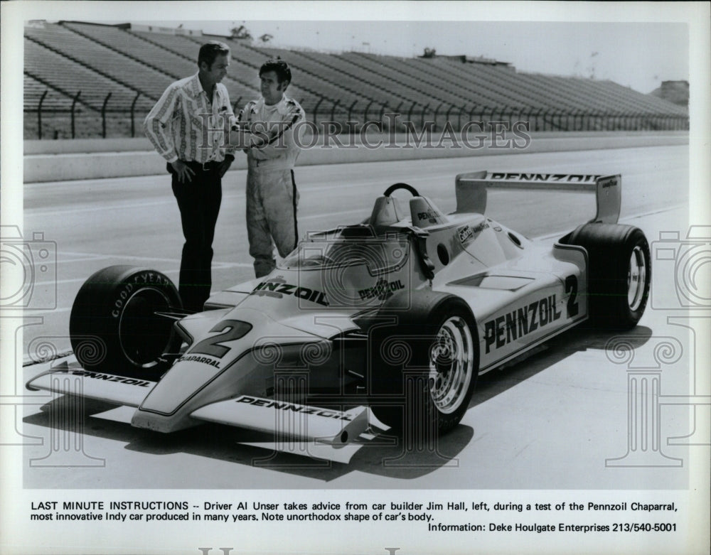 1979 Press Photo Pennzoil Chaparral Indy Car Al Unser - RRW62685 - Historic Images