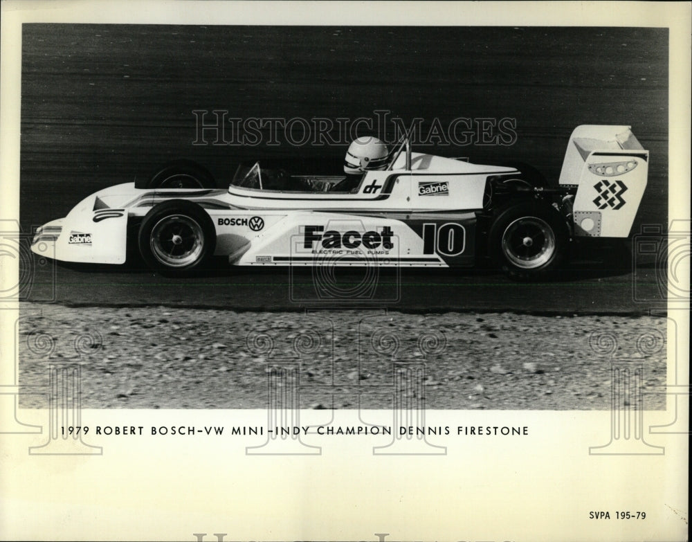 1980 Press Photo Bosch Mini Indy Champion Firestone - RRW62713 - Historic Images