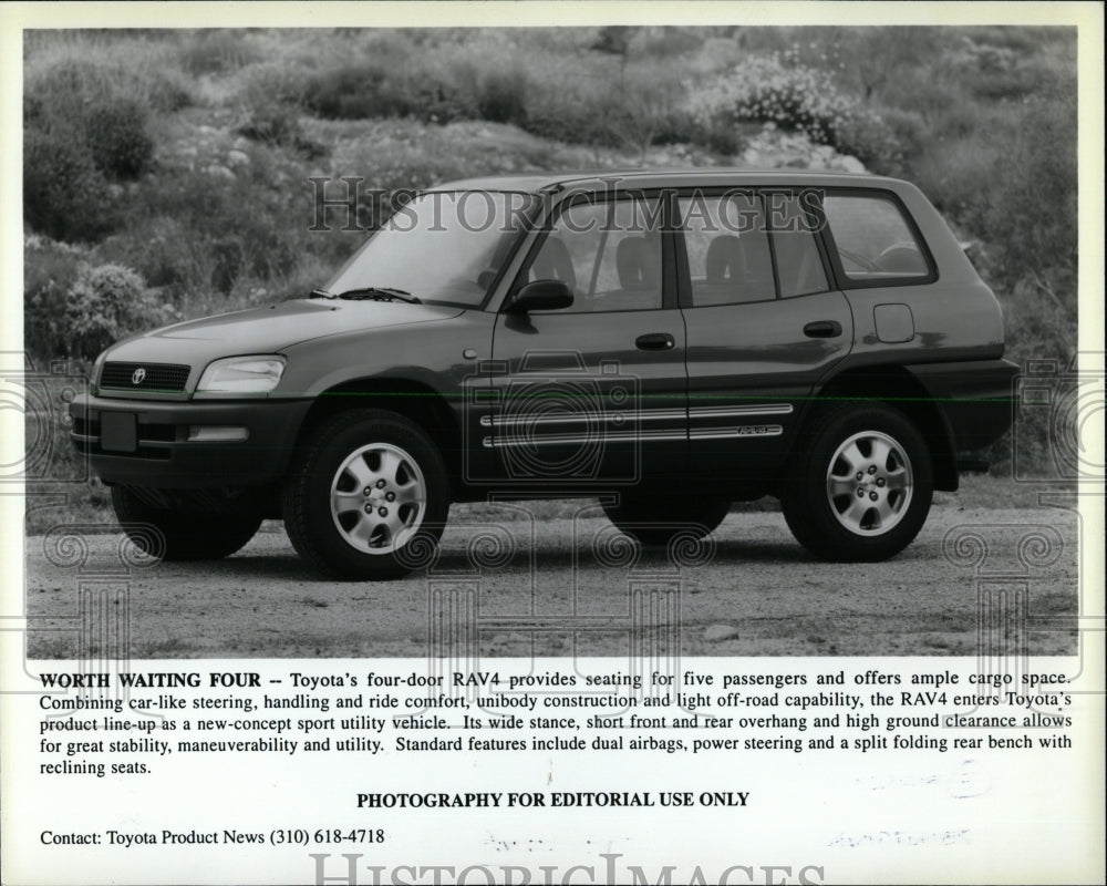 1996 Press Photo Toyota RAV4 SUV - RRW62833 - Historic Images