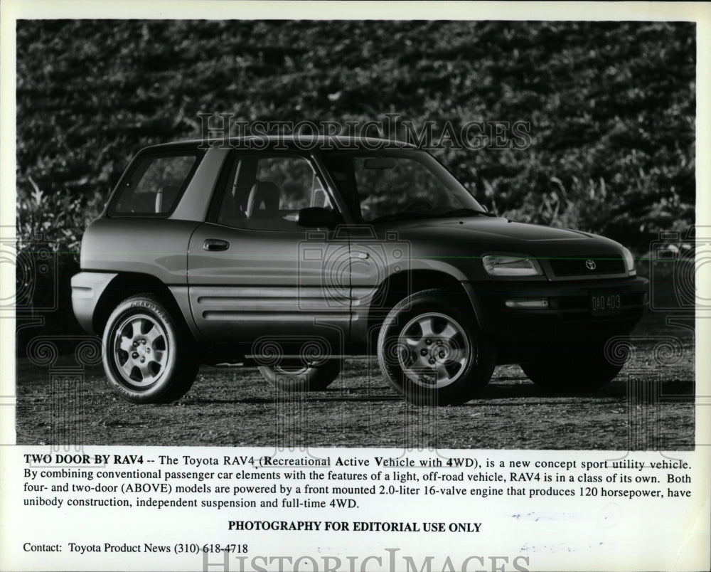 1996 Press Photo Toyota RAV4 - RRW62835 - Historic Images