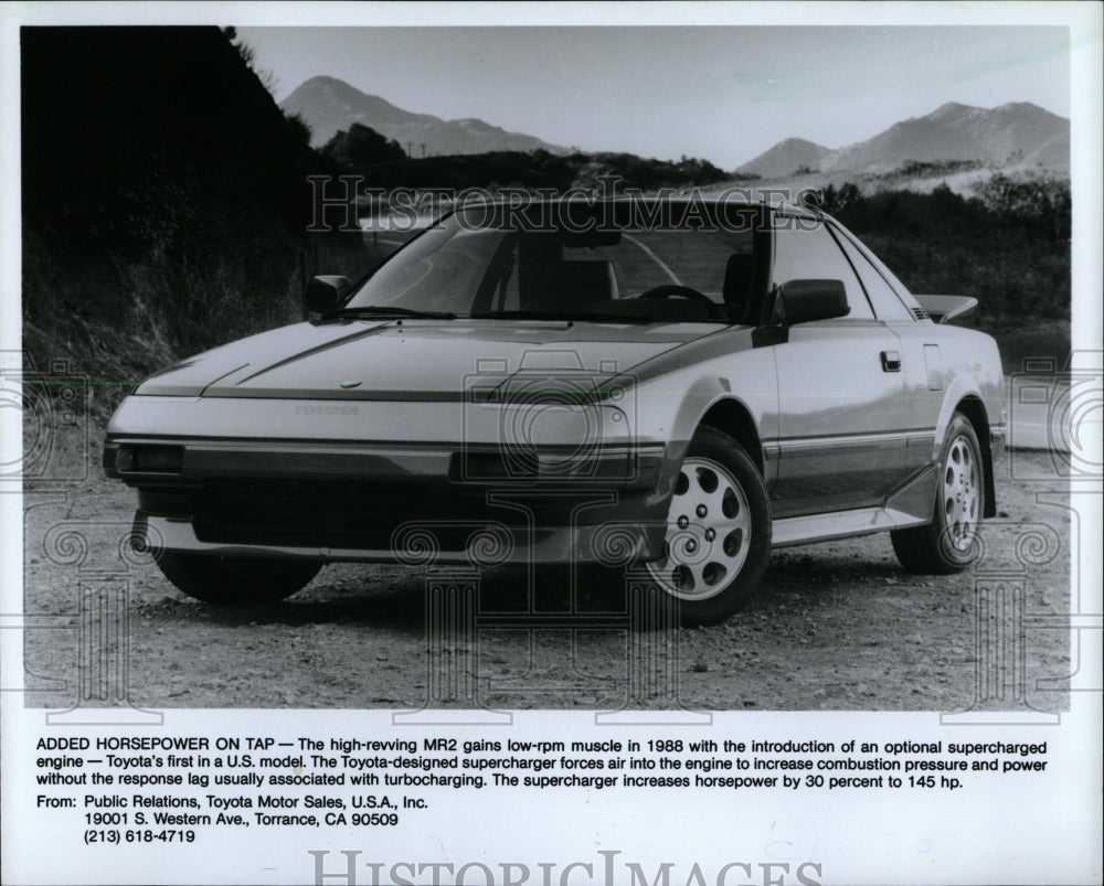 1987 Press Photo Toyota MR2 - RRW62841 - Historic Images