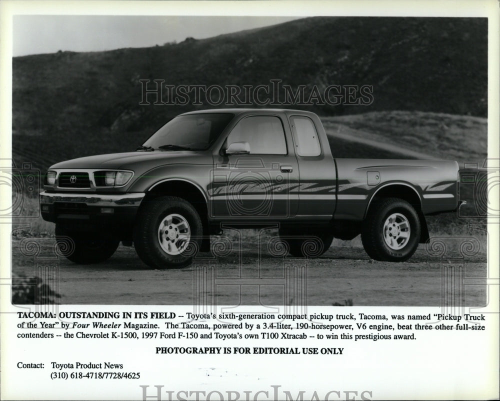 Press Photo Toyota Tacoma Four Wheeler Magazine - RRW62859 - Historic Images