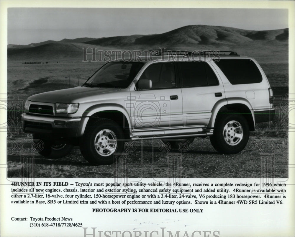 1996 Press Photo Toyota&#39;s Most Polular Sport Vehicle - RRW62863 - Historic Images