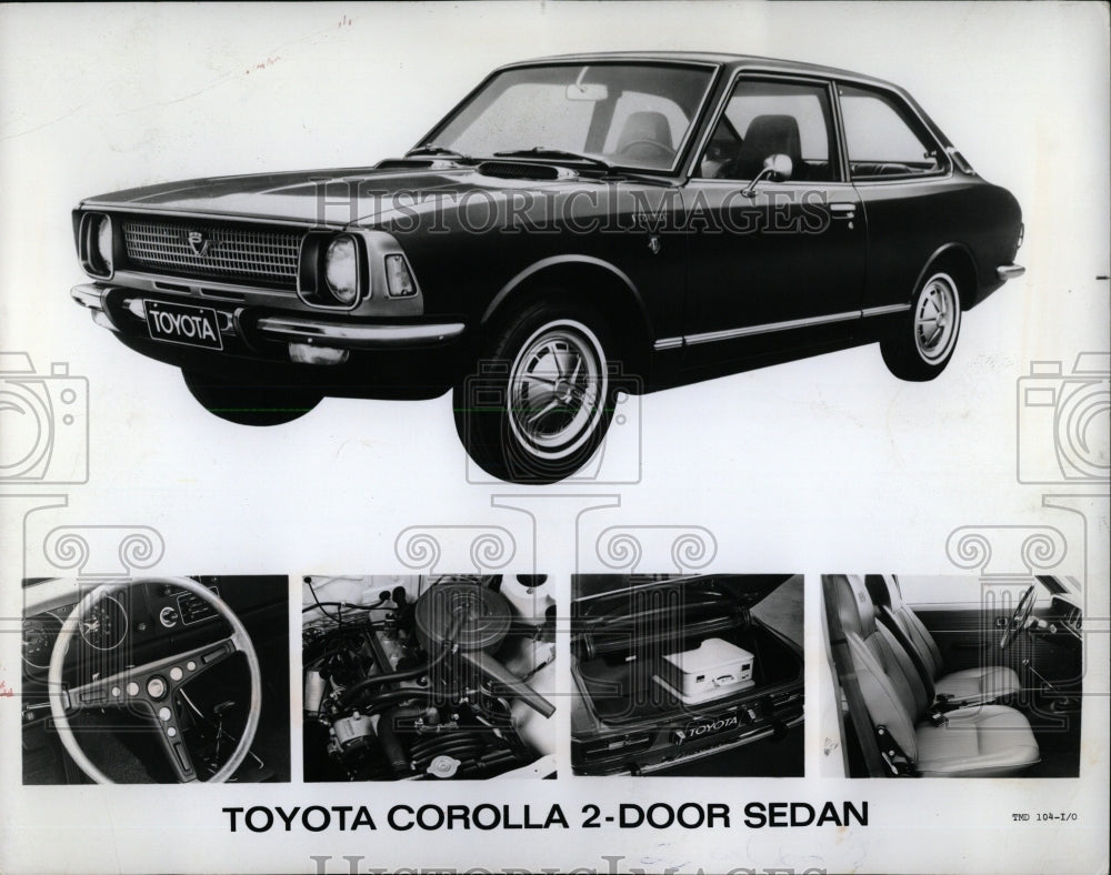 1971 Press Photo Toyota Corolla 2 Door Sedan - RRW62875 - Historic Images