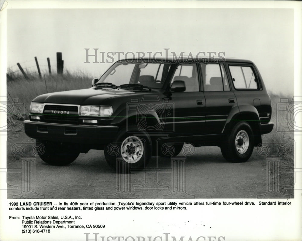 1992 Press Photo Toyota Land Cruiser - RRW62899 - Historic Images