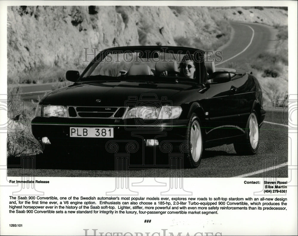 Press Photo Saab 900 Convertible - RRW63031 - Historic Images